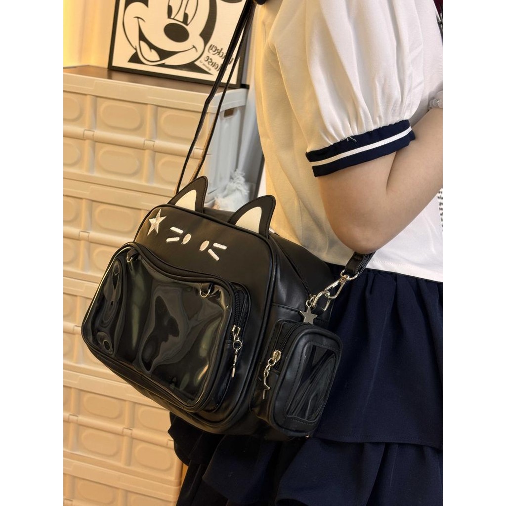 Taidu กระเป๋าสะพายเอียง สไตล์อเนกประสงค์ใหม่ Niche Hot Girl อินเทรนด์ Cool Pain Pack