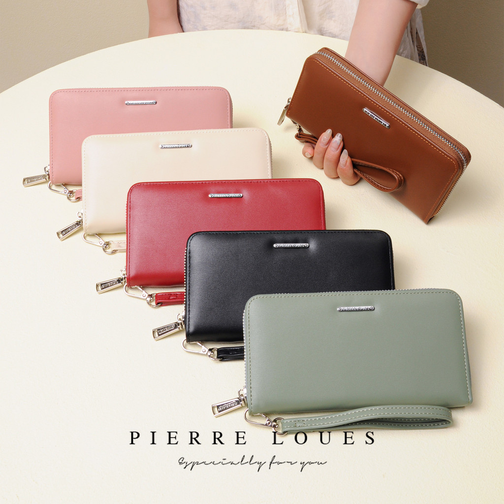 High-end PU หนังผู้หญิงกระเป๋าสตางค์ยาว Multi Card Case ความจุขนาดใหญ่แบบพกพา PU ข้อมือกระเป๋าสตางค์เงินสด