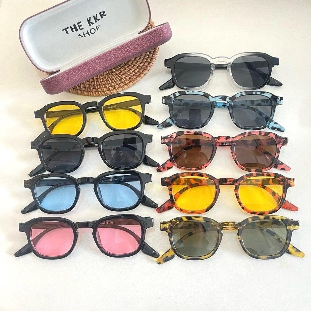 Sunglasses แว่นกันแดดสไตล์เรโทร KD5225  ป้องกันแสงแดด ใส่ได้ทุกโอกาส