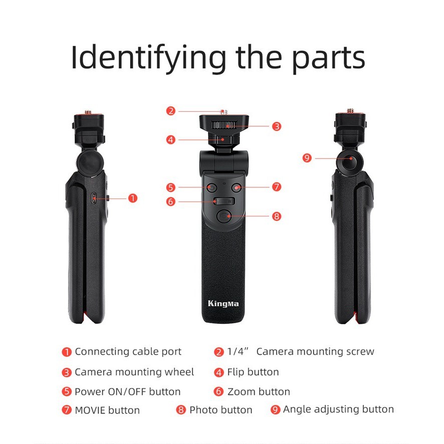 Kingma Sony Vlog Camera Grip ขาตั้งกล้องสำหรับกล้อง โซนี่ (ประกันศูนย์ 1 ปี)