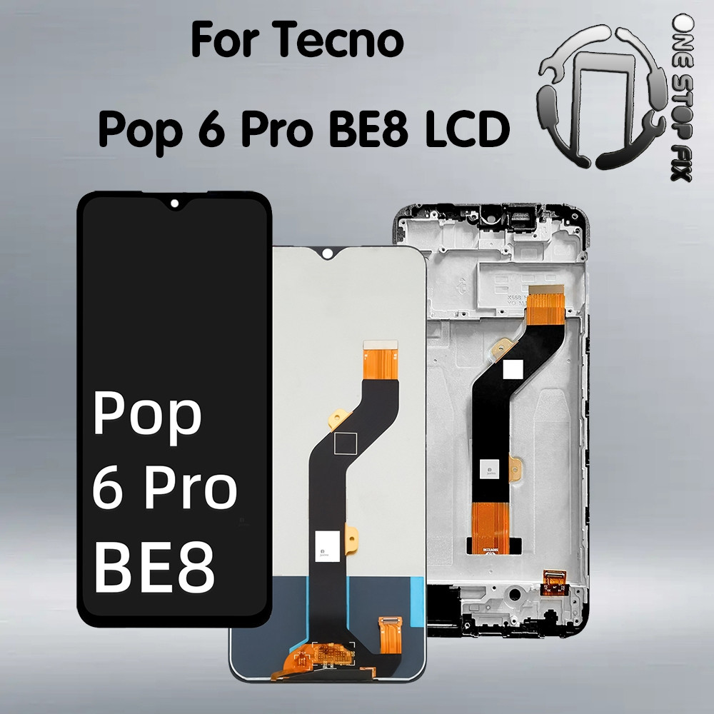 สําหรับ Tecno POP 6Pro BE8 BE8i จอแสดงผล LCD หน้าจอสัมผัส Digiziter Assembly