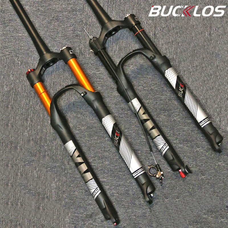 BUCKLOS MTB Air Fork 120 มม. สำหรับจักรยานภูเขา ขนาด 26/27.5/29" พร้อมระบบซัสเพนชัน ออกแบบมาสำหรับเบรก RL และ LO