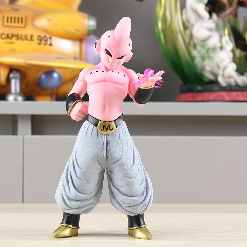 27 ซม.DRAGON BALL Majin Buu คอสเพลย์ Saiyan Goku Action Figure ตุ๊กตาของขวัญเด็กตกแต่งรถเครื่องประดั