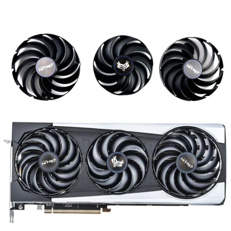 ใหม่ 3FAN 87 มม.95 มม.Sapphire RX6900 XT GPU พัดลมสําหรับ Sapphire NITRO + AMD Radeon RX 6700 6800 6