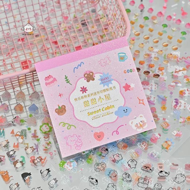 {maybest} 28Sheepts/book Cute Graffiti Cut Film Sticker Book Creative Handbook DIY Picture Phone Case Nail Art Decorative Sticker {TH}