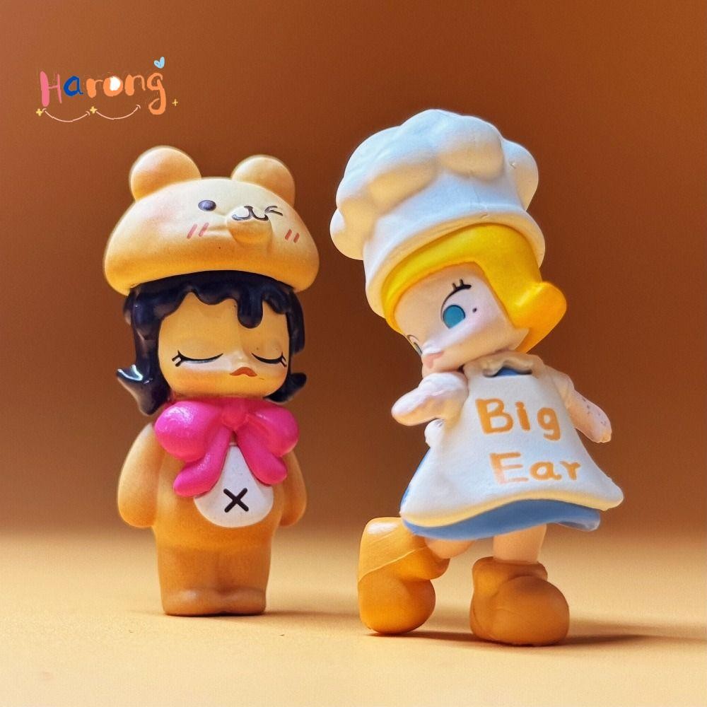 HARONG Mini Jewelry, Baking Time POPMART Molly Box, POPBEAN Carb Lover Series Desktop Dolls Model