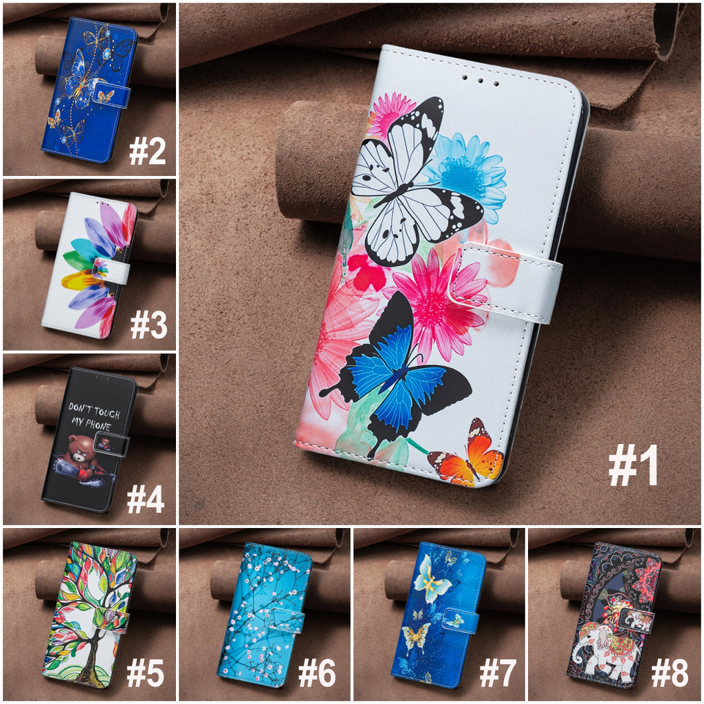 เคสโทรศัพท์กรณีพลิกสําหรับOPPO Reno 13F 11F 7Z 8Z A79 A98 5G A78 A58 A38 A18 A95 A74 A60 ช้างหมีPUปก