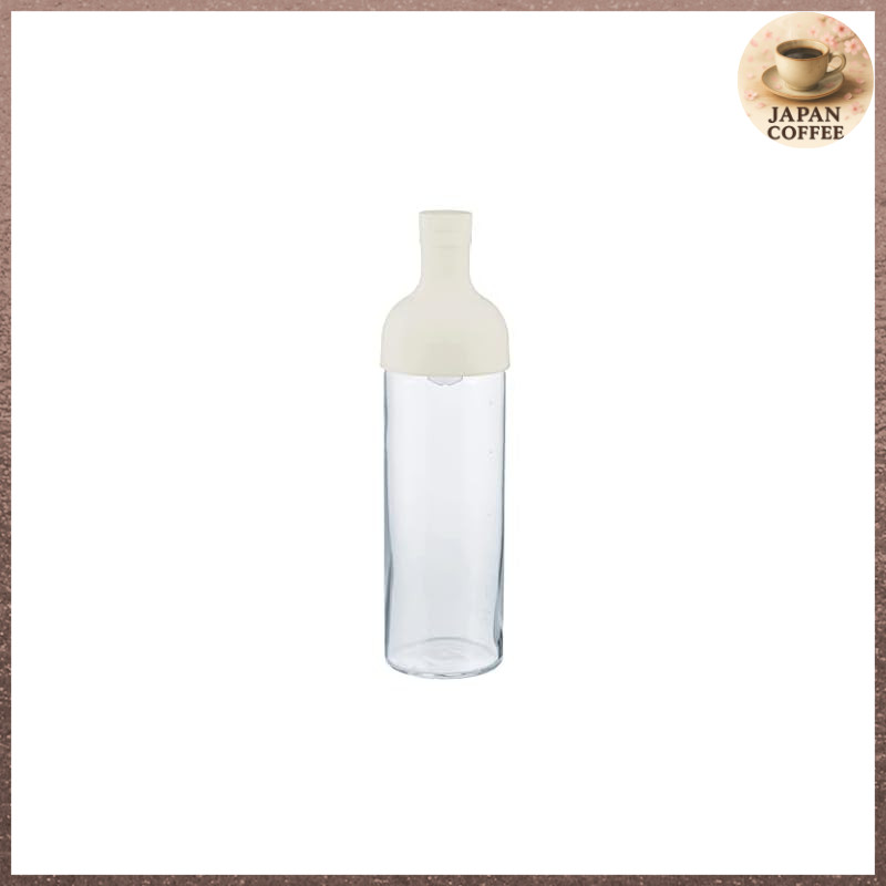 HARIO Filter-in Bottle, Practical Capacity 750ml, White, Made in Japan, FIB-75-W