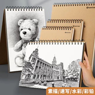 BLIVO สมุดสเก็ตช์ 60 หน้า (160gsm) A6/A5/16K/A4/8K/A3 ปราศจากกรด ภาพวาด การเขียน กระดาษ อุปกรณ์การเรียน