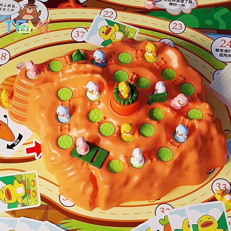TEMI ตลกเป็ดกับดักเกมกระดานการเรียนรู้ในช่วงต้นการ์ดเกมของเล่นเด็กเกมครอบครัว ราคา ถูกที่สุด ดีลบีเคเค แกลเลอรีภาพที่ 3