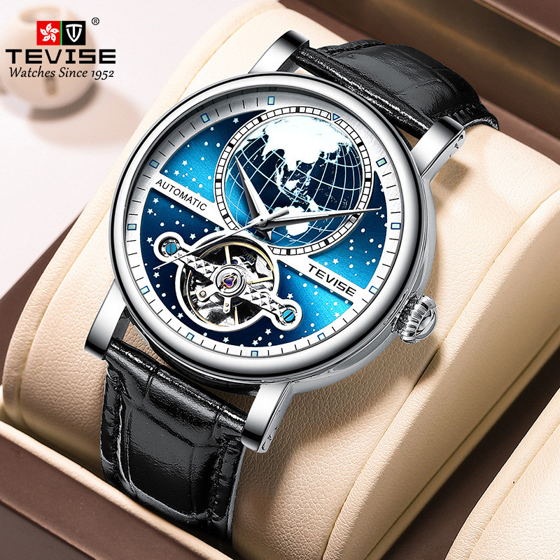TEVISE T867K Skeleton Automatic Watch - Mens Luxury Mechanical Timepiece (2025 Collection)