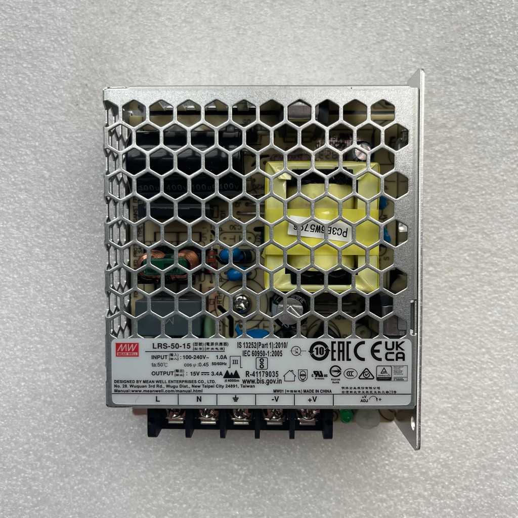 MEAN WELL LRS-50 series LRS-50-5 LRS-50-12 LRS-50-15 LRS-50-24 LRS-50-36 LRS-50-48 50W เอาต์พุตเดียว