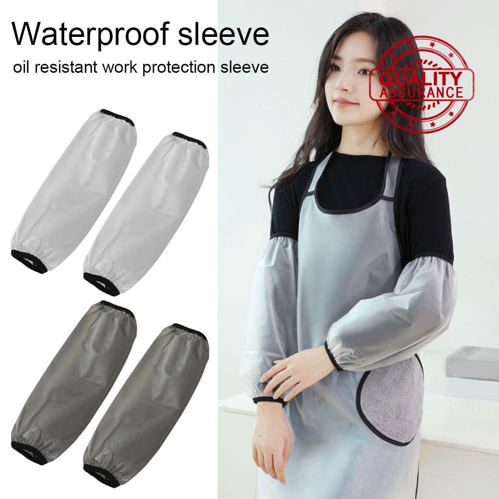 กันน้ําแขนแขนครอบคลุม Oversleeves Protector สําหรับแขนยาว Mens Womens Work Oil R6p4