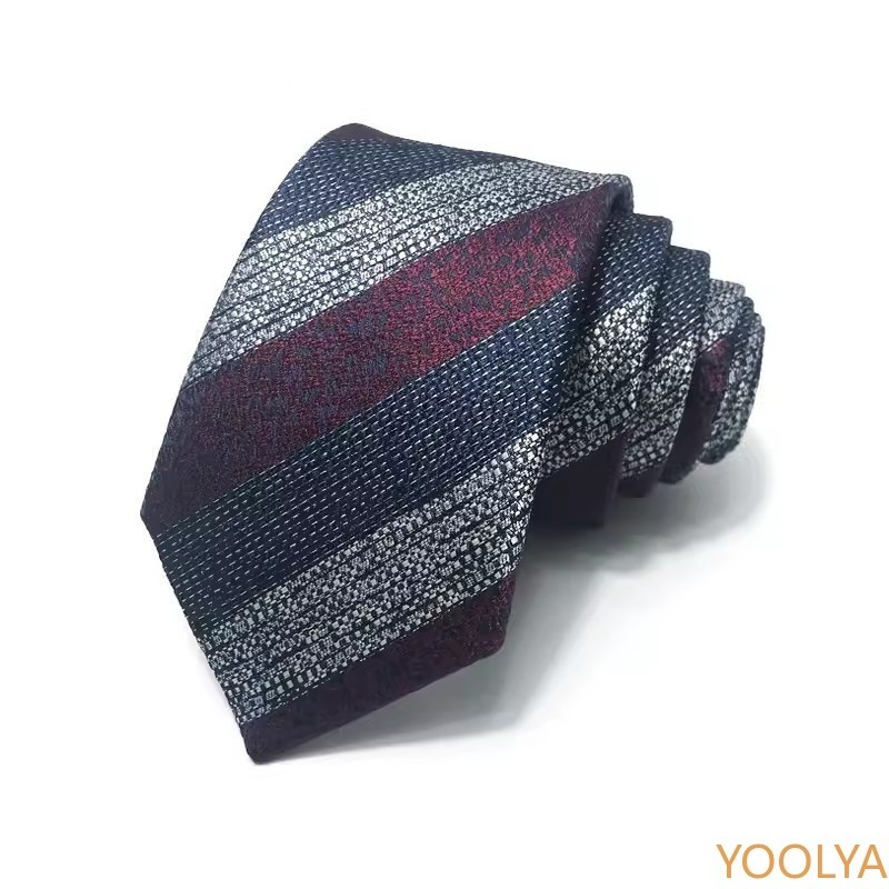 ใหม่ล่าสุด 8 ซม.7 ซม.Mens Ties Stripes คลาสสิกธุรกิจเนคไทเนคไทสําหรับชายเจ้าบ่าวงานแต่งงาน