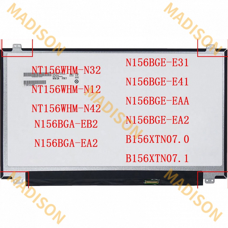 51.9 ซม. 30 พิน N156BGA-EB2/EA2 N156BGE-E31/E41/E42/eaa2 แผงหน้าจอ