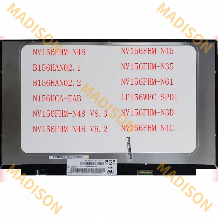 จอภาพ NV156FHM-N48 V8.3 v8.2 N156HCA-EAB NV156FHM-N48 NV156FHM-N45 nv156fh ขนาด 15.6 นิ้ว NV156FH-N4