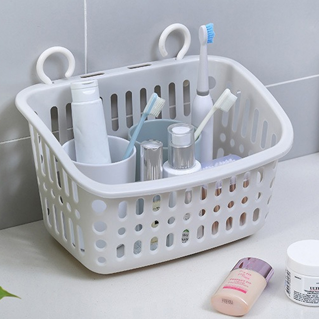 ตะกร้าอาบน้ําอเนกประสงค์พร้อมตะขอ-ที่เก็บของแบบแขวนในห้องน้ํากันน้ํา-ห้องครัวจิปาถะและชั้นวางจัดระเบียบอุปกรณ์อาบน้ํา - รูปที่ 5