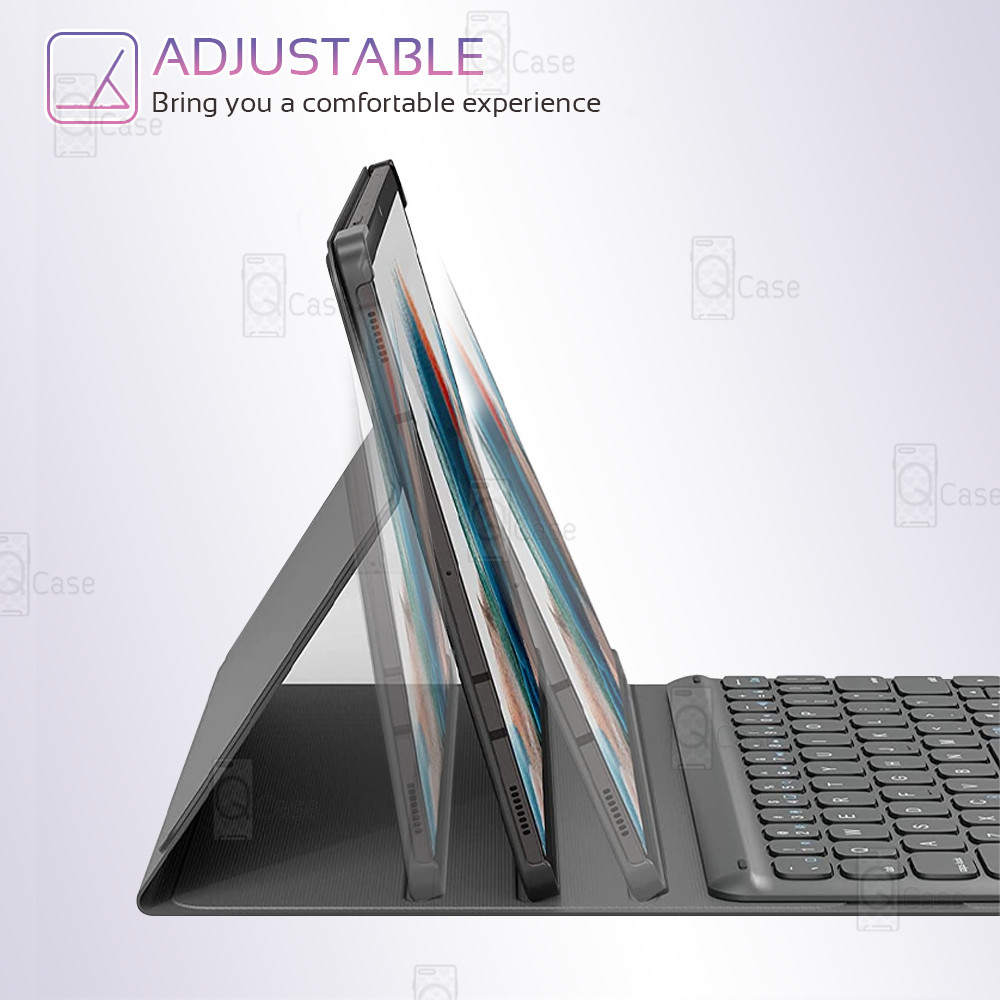 Qcase – เคสฝาพับ Samsung Tab S10 Ultra / S9 Ultra (14.6″) เคส คีย์บอร์ด แป้นไทย/Eng กระจกกันรอย ฟิล์มหลัง – Smart case ราคา ถูกที่สุด ดีลบีเคเค แกลเลอรีภาพที่ 4