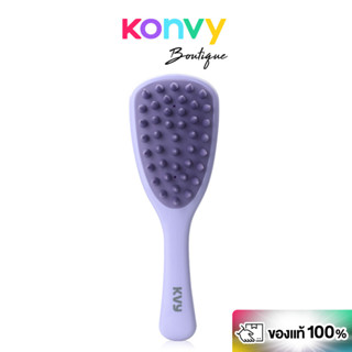 KVY Handled Hair Shampoo Brush #Purple เควีวาย หวีแปรงสระผมแ…