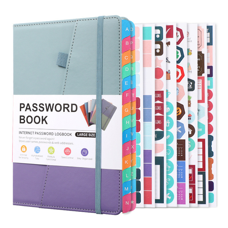 สมุดบันทึกบันทึก ใส่รหัสผ่าน ลายตัวอักษร Love Password Book พร้อมแท็บ