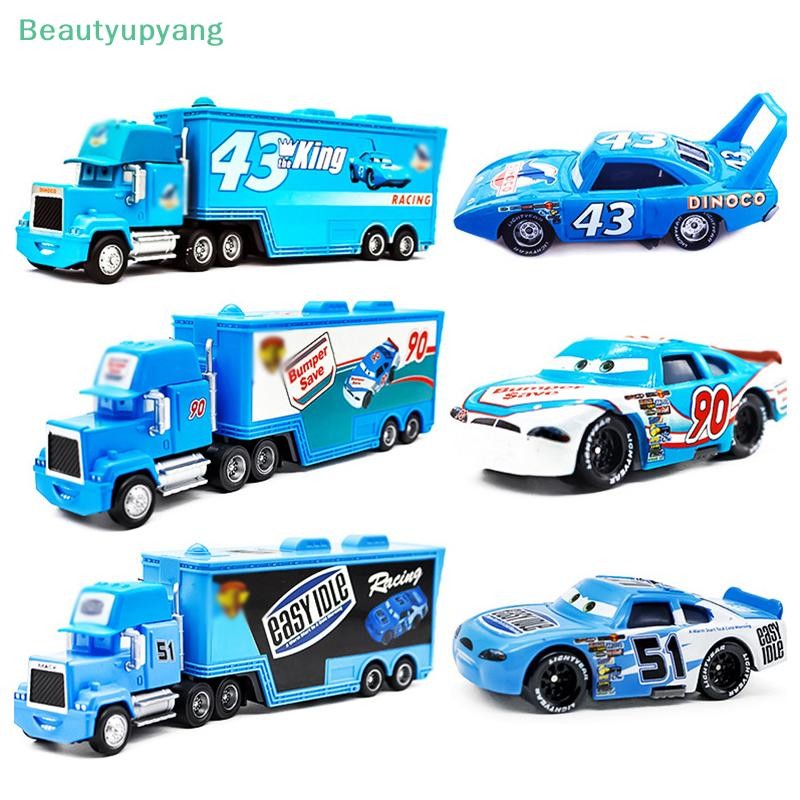 [Beautyupyang] Disney Pixar Cars 3 Lightning McQueen รถบรรทุก Mack ลุงโลหะคอลเลกชันโมเดลรถของเล่นสํา