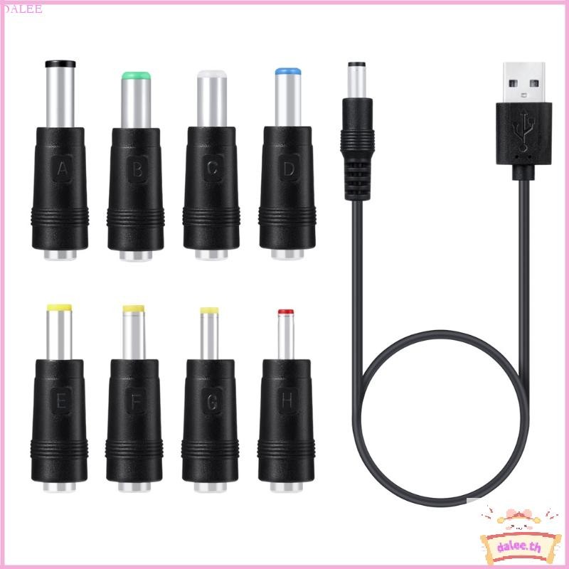 DALE Universal 5V สําหรับ DC สายไฟ USB สําหรับ DC 5 5x2 1 มม.สายชาร์จสําหรับเราเตอร์