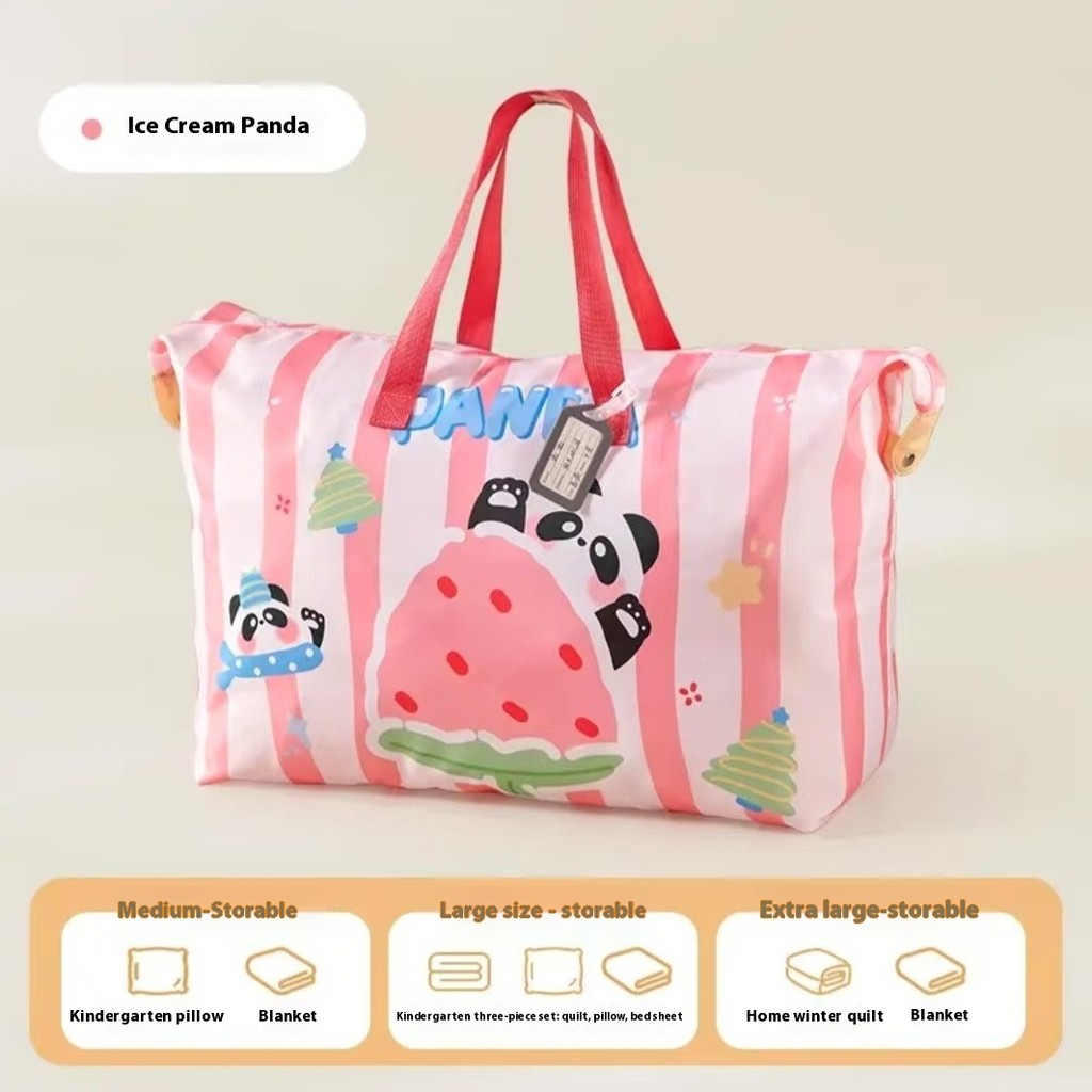 ผ้านวมเด็กอนุบาลผ้าปูที่นอนกระเป๋าเก็บกระเป๋าการ์ตูนน่ารักความจุขนาดใหญ่ถุงบรรจุมือถือผ้านวม ถุง - รูปที่ 6