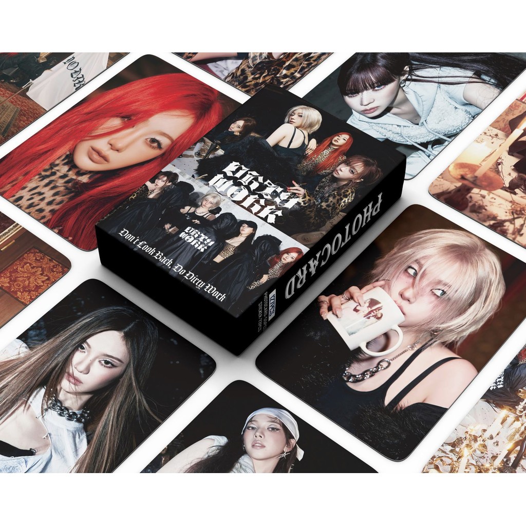 55pcs สกปรกทํางาน Lomo การ์ด Whiplash อัลบั้ม Photocards ฤดูหนาว GISELLE KARINA NING Kpop โปสการ์ดราคาถูก HT - รูปที่ 5