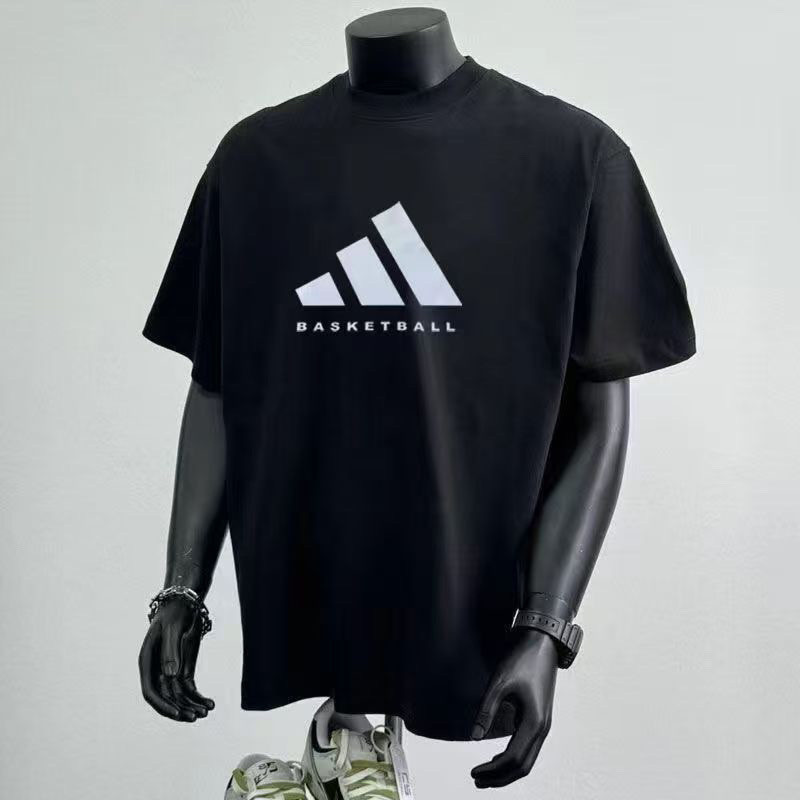 เสื้อยืดแขนสั้นสไตล์ใหม่ ทำจากผ้าฝ้ายแท้อเมริกัน สวมใส่สบายในฤดูร้อน