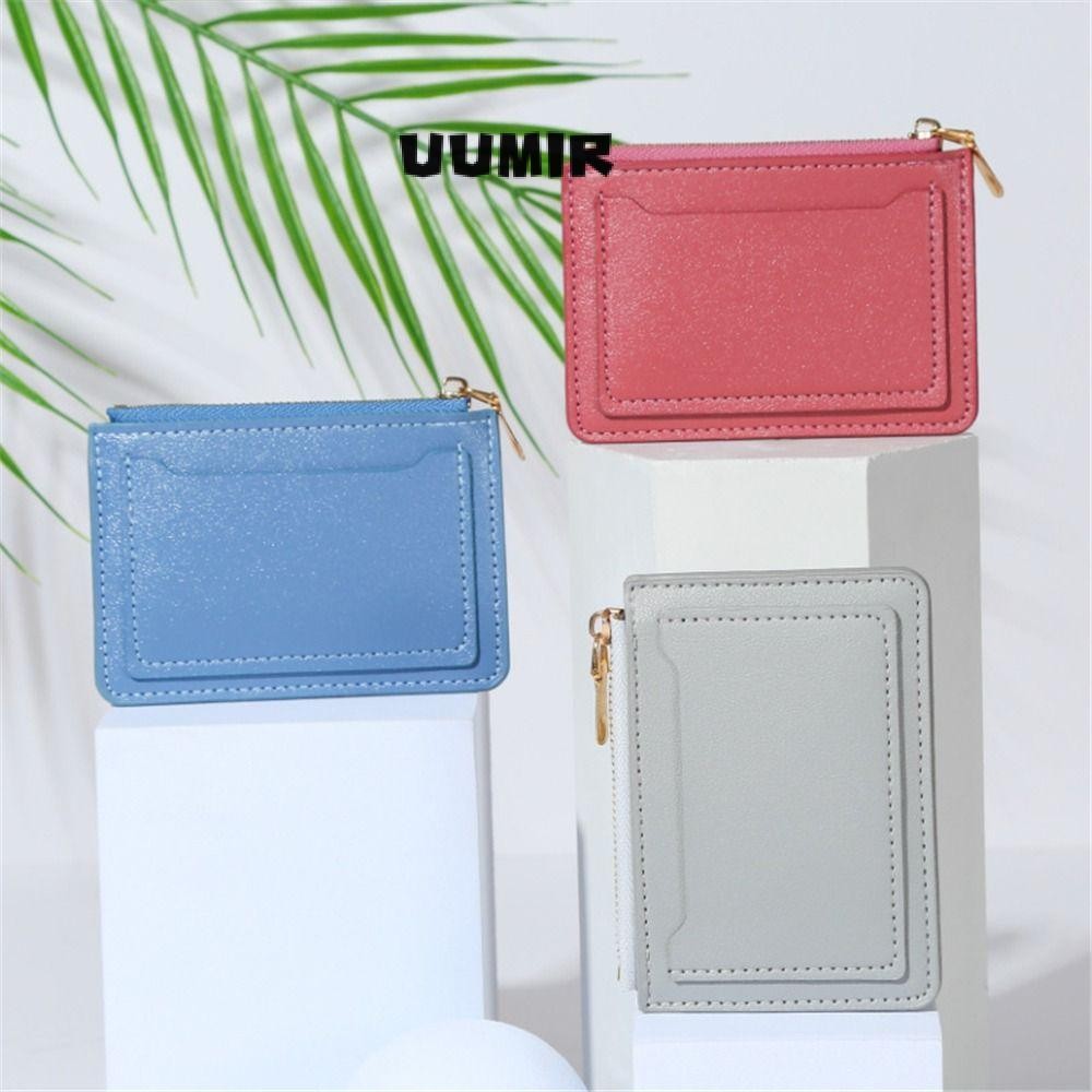 UUMIR   กระเป๋าสตางค์ ใบสั้น หนัง PU สําหรับผู้หญิง