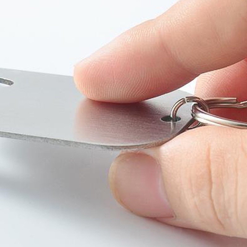 พวงกุญแจที่เปิดขวดเบียร์ สเตนเลส อเนกประสงค์ ประหยัดแรงงาน สีเงิน 1 ชิ้น - รูปที่ 4