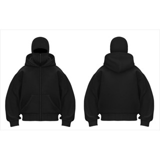 เสื้อโค้ทกันหนาว คอสูง มีฮู้ด ทรงหลวม แต่งซิปครึ่ง แฟชั่นสไต…