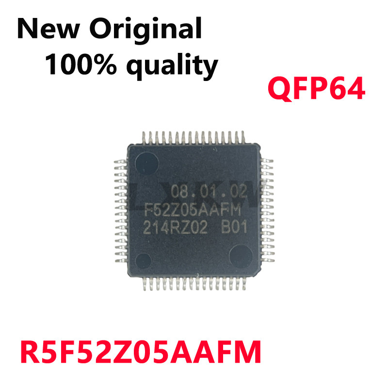 (1 ชิ้น) ชิป R5F52Z05AAFM F52Z05AAFM QFP-64 ใหม่ในสต็อก