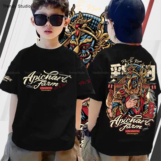 (จัดส่งตลอด 24 ชั่วโมง)พร้อมส่ง เสื้อผีตาโขน เสื้อยืดเด็กอภิชาติฟาร์ม พิมพ์ลาย ผ้าCotton 100% ใส่ได้ ทั้ง ชาย ใส่สบาย