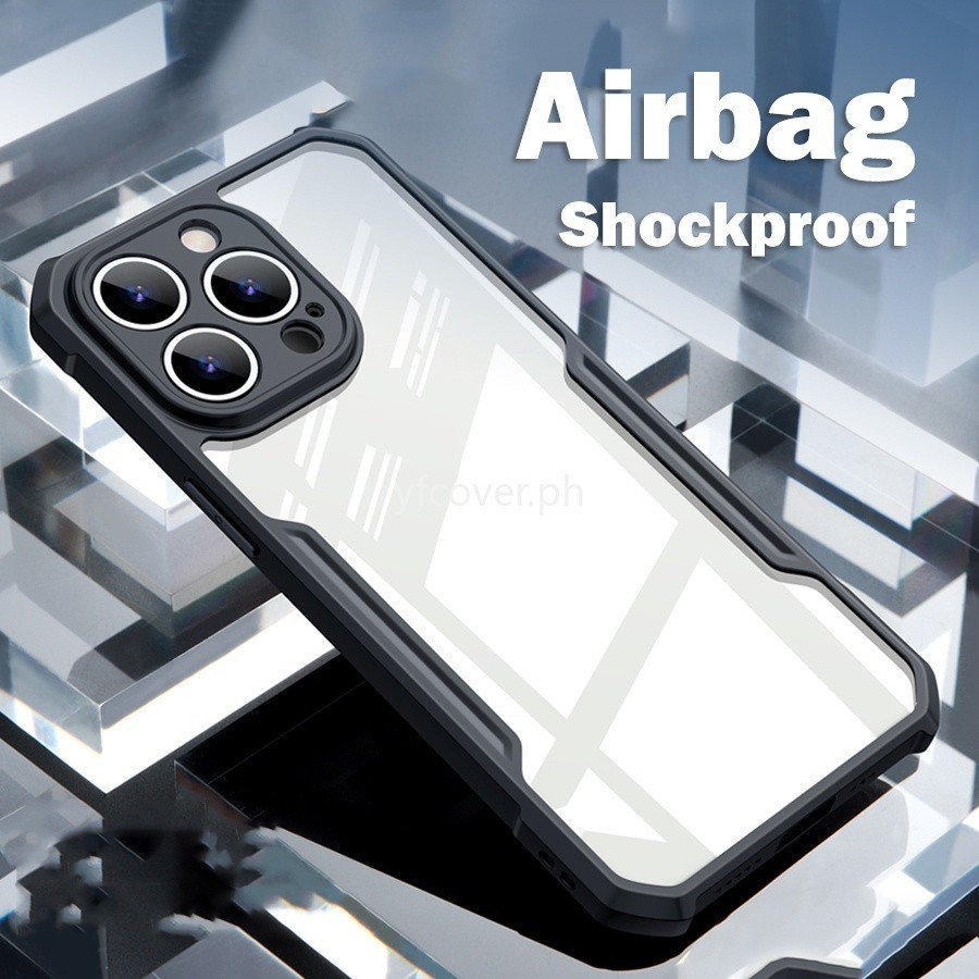 IPhone 17โปร่งใสกันกระแทกเคสโทรศัพท์สี่มุมถุงลมนิรภัยสําหรับiPhone 17Air 17 16 15 14 13 12 11 Pro Ma
