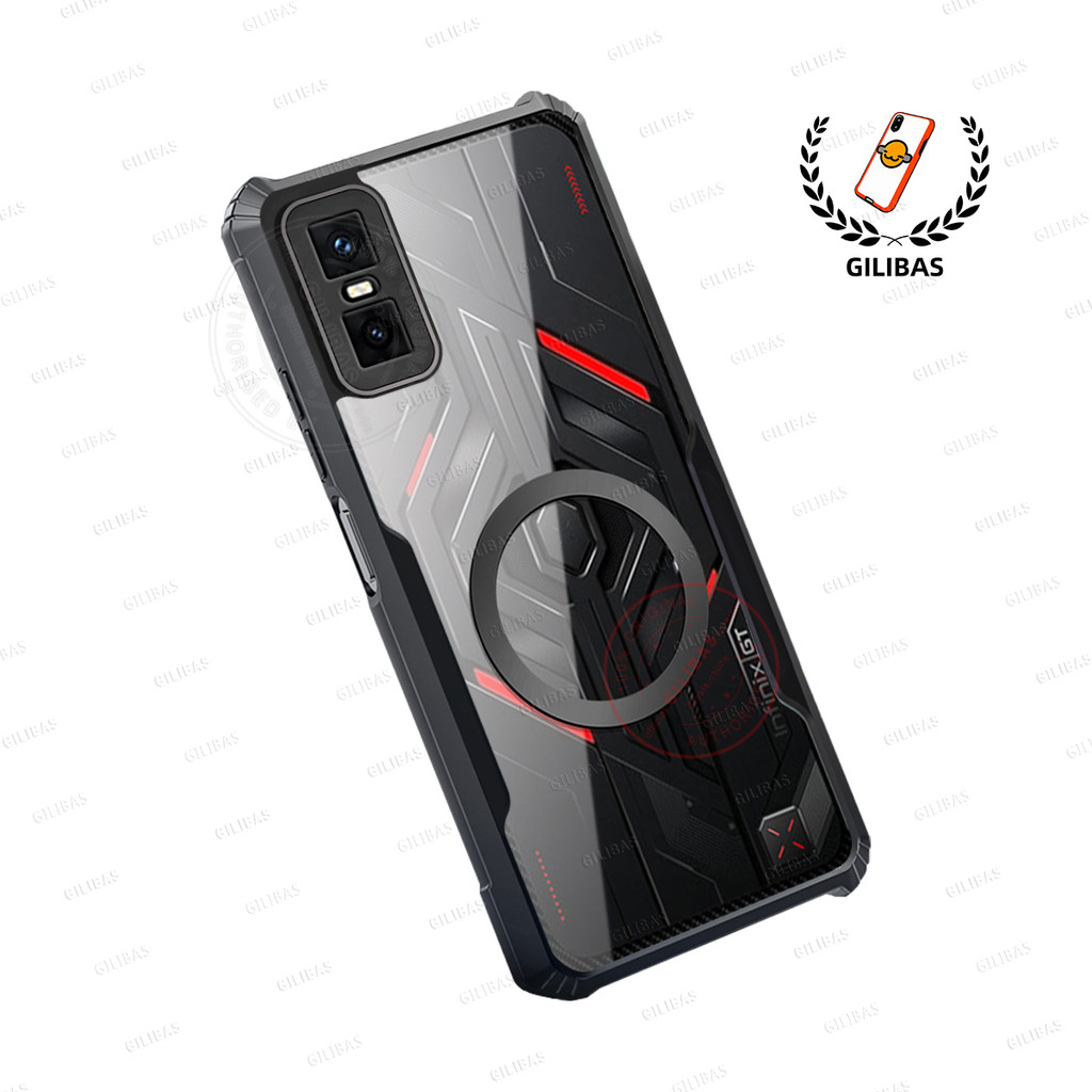 GILIBAS เคสกันกระแทกสําหรับ Infinix GT30 pro เคสโทรศัพท์ X6873 Ultra-Thin Clear อะคริลิคปลอกนุ่ม TPU ซิลิโคนฝาครอบโทรศัพท์แม่เหล็ก