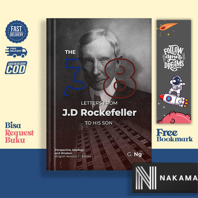 ตัวอักษร 38 ตัวอักษรจาก JD Rockefeller to his son 2nd Edition โดย G. ของ NG