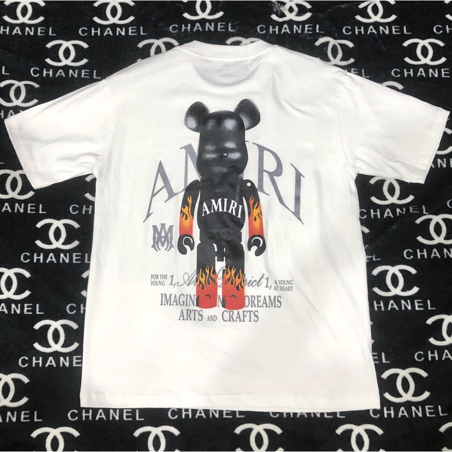【พร้อมส่ง】 เสื้อยืด  Amiri t-shirt  Arts and Crafts เสื้อยืดพิมพ์ลาย ผ้าฝ้ายแท้ ระบายอากาศได้ s-5xl