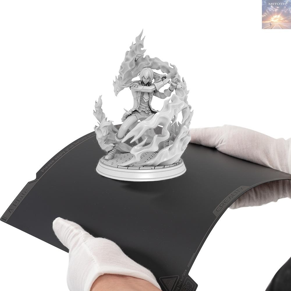 [โปรโมชั่น] Creality K1 Max Smooth PEI Build Plate Kit Elastic Spring Build Platform พร้อมสติกเกอร์แ