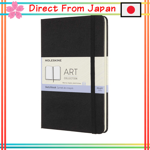 [ส่งตรงจากประเทศญี่ปุ่น]มอลสกิน (Moleskine) โน้ต อาร์ตคอลเลคชัน สเก็ตช์บุ๊ค ปกแข็ง ขนาดกลาง สีดำ ART