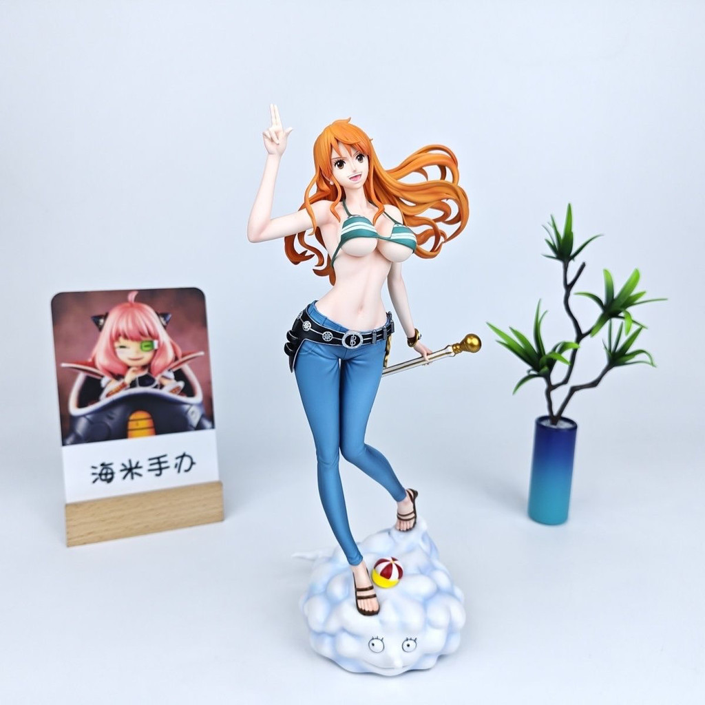 สไตล์ใหม่ Nami สองปี Later หมวกฟางกลุ่ม One Piece อะนิเมะ สินค้ารูป gk ชุดเครื่องประดับ