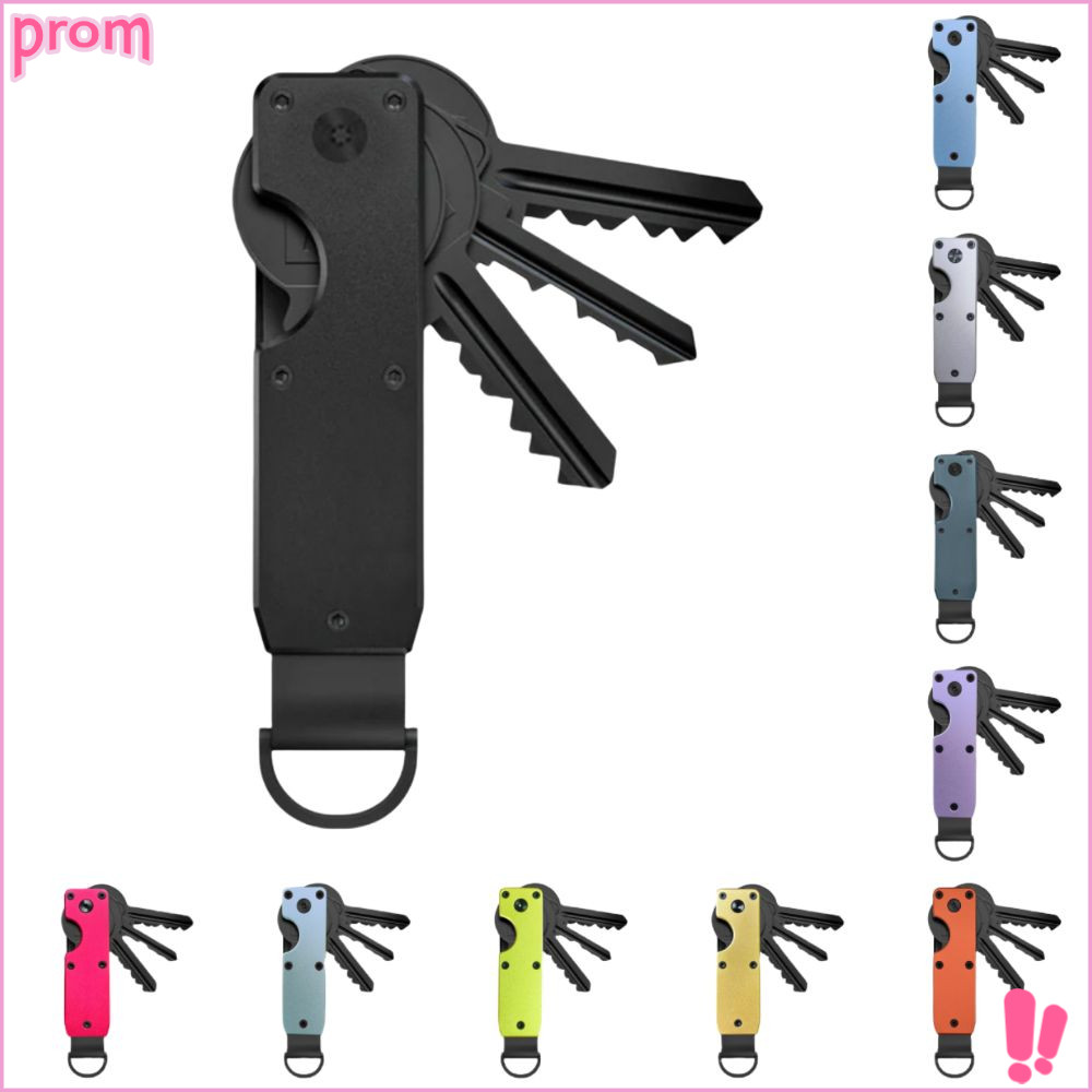 PROM Key Organizer ถือ 2-6 คีย์พร้อมไขควง Key Holder นวัตกรรม Minimalist พวงกุญแจโลหะสําหรับคีย์น้อยกว่า 6.2 ซม.