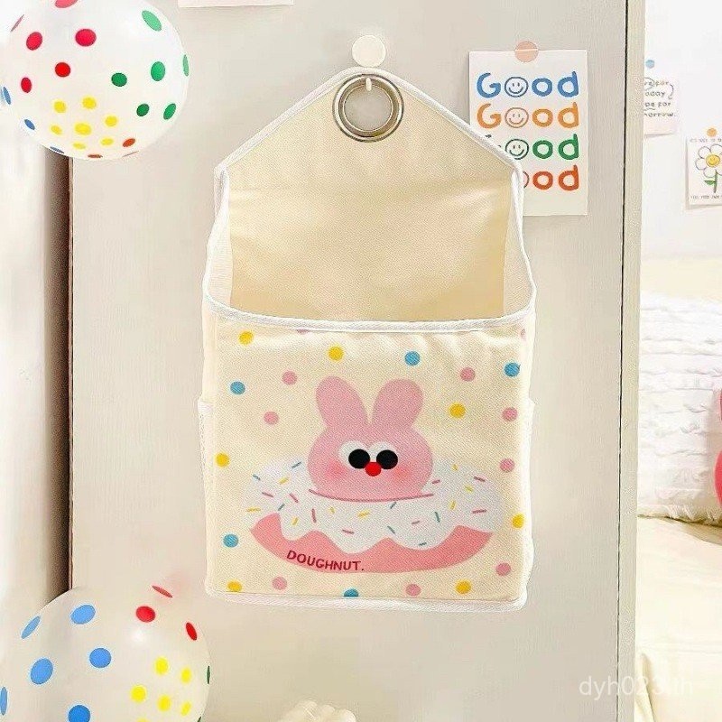 แขวนเสื้อผ้ากระเป๋าน่ารัก ins ออร์แกนติดผนังเก็บ Xuan หวาน Nordic ประตูเดี่ยวปากกระต่าย Sundries แขว