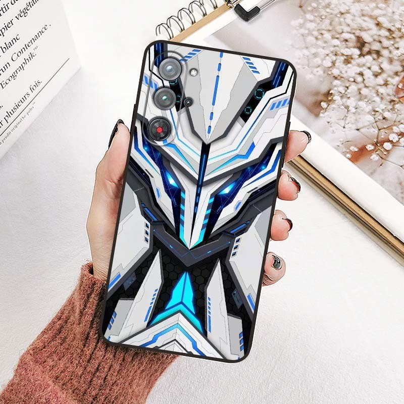 สําหรับ Nubia Red Magic 10Pro เคสโทรศัพท์ NX789J Tech-สไตล์นุ่มสีแดงMagic 10 Cool Gamingกันกระแทก