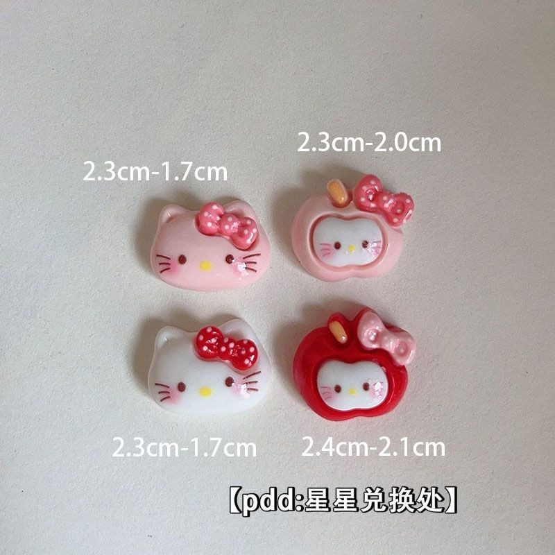 อุปกรณ์ตกแต่งครีมแบบ DIY: แอปเปิ้ล แมว โบว์ กาว ถ้วยน้ำ กิ๊บรองเท้า และดอกไม้ สำหรับงานสร้างสรรค์สามมิติ ราคา ถูกที่สุด ดีลบีเคเค แกลเลอรีภาพที่ 2