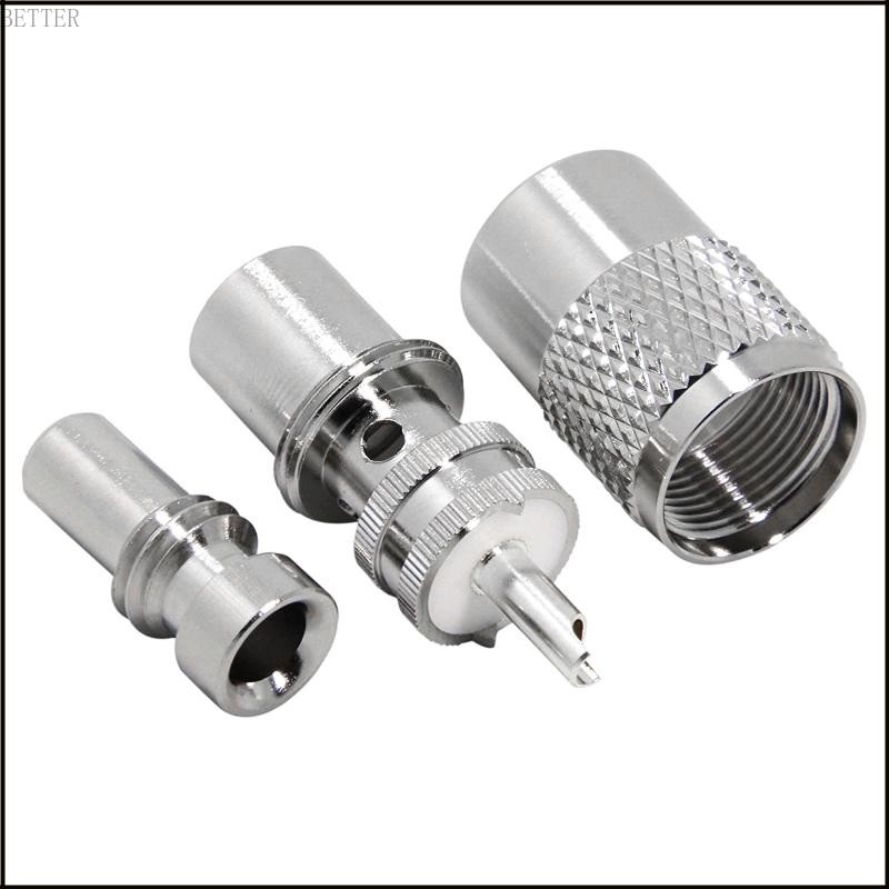 BETT PL259 CB เสาอากาศวิทยุปลั๊กตัวผู้สําหรับ RG8X RG59 RG8