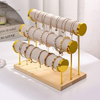 ผู้ถือจัดระเบียบสร้อยข้อมือ ออกัสติน,ชั้นเก็บกํามะหยี่หลายชั…