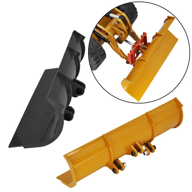 อัพเกรด HUINA 583 Snow Tractor โลหะ Snow Shovel ถัง Quick Hitch Connector สําหรับ 1583 ล้อ Loader อะ