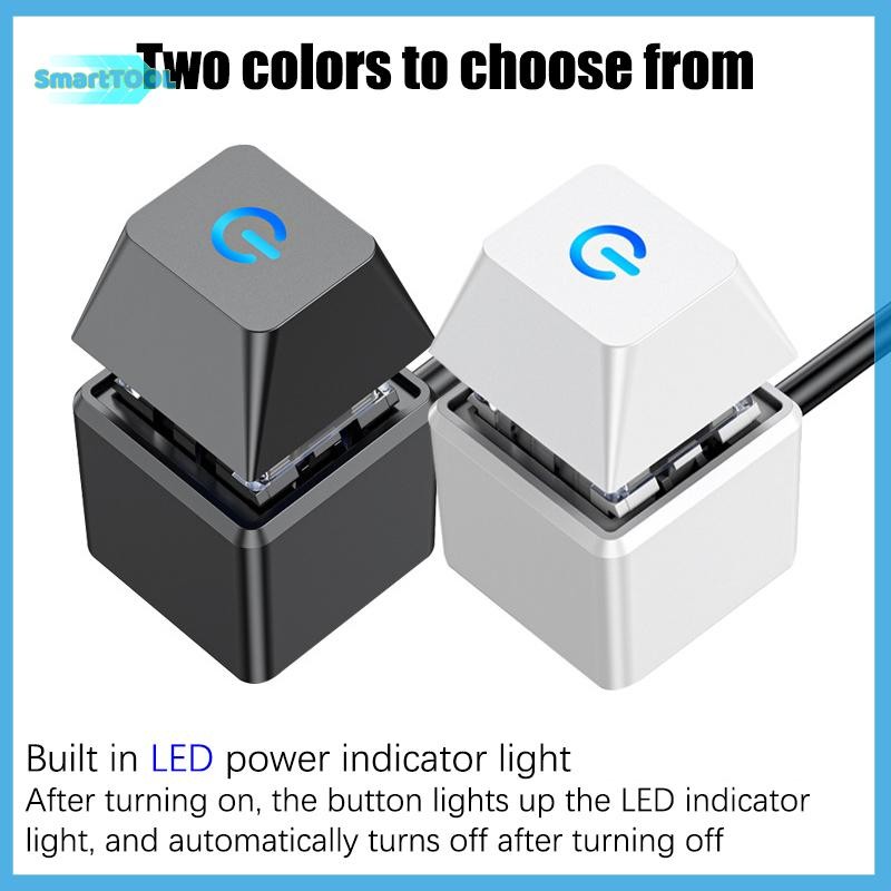 UTZN> PC LED PC เคสคอมพิวเตอร์ปุ่มภายนอกเคสคอมพิวเตอร์เมนบอร์ดปุ่มคีย์เครื่องกลเมนบอร์ดภายนอกเริ่มต้นพลังงานใหม่