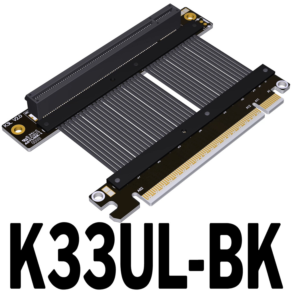 ADT-Link PCI-E 5.0 X16 Gen5 512Gbps สายต่อขยายภายนอกสําหรับ RTX50 Series กราฟิกการ์ดสําหรับ ITX A4 แ